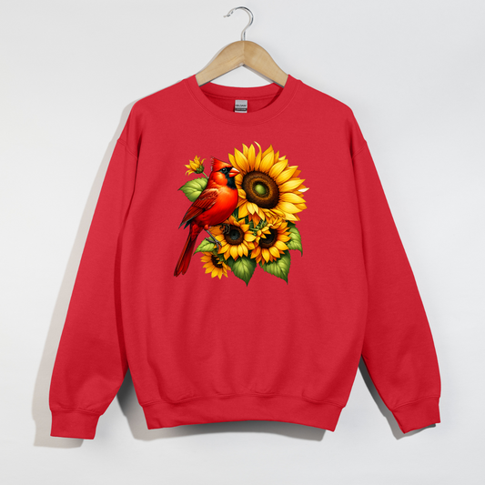 Sunflower Cardinal Crewneck