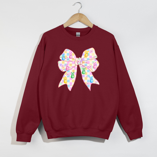 Marshmallow Bow Crewneck