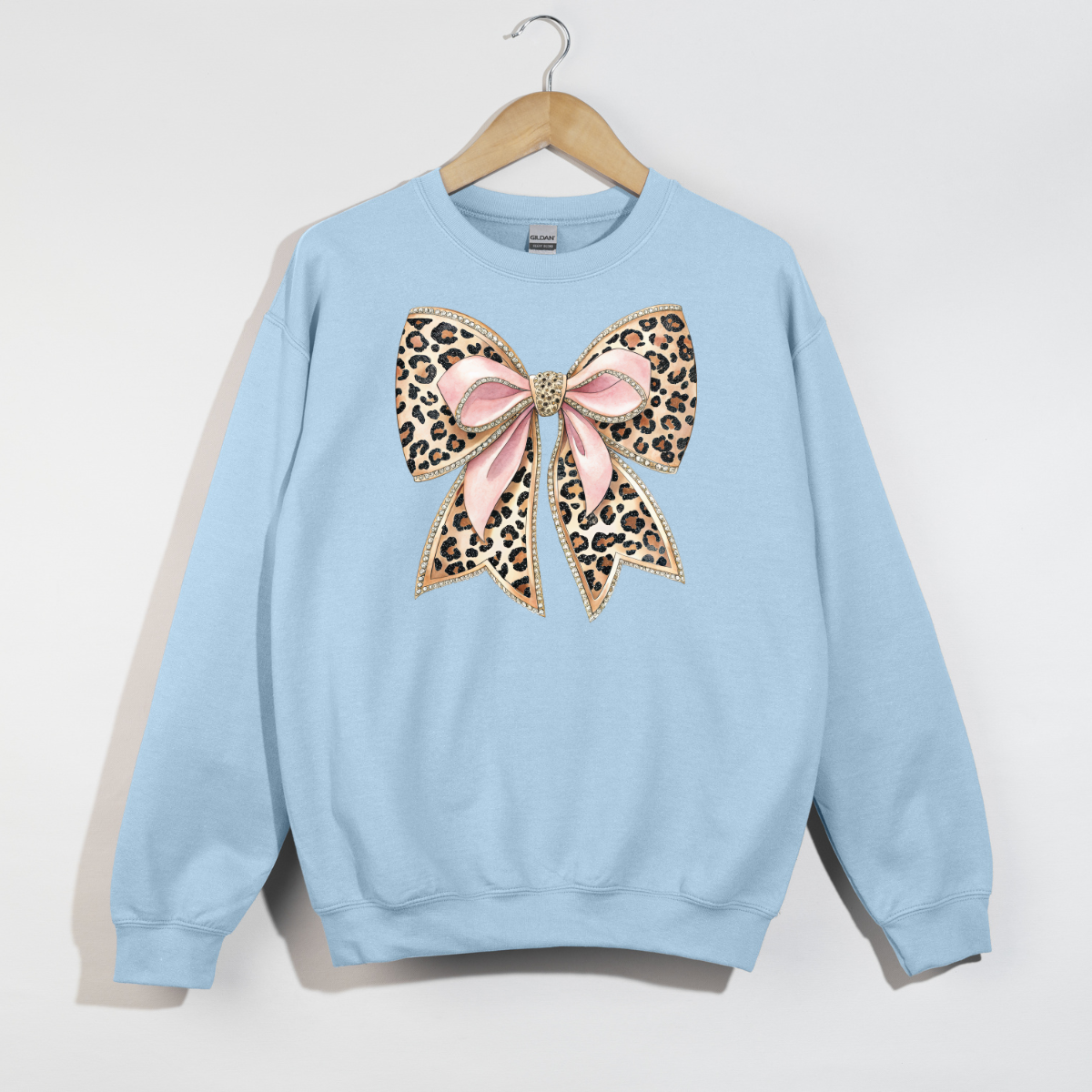 Cheetah Bow Crewneck