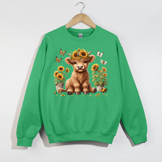 Butterfly Cow Crewneck